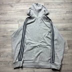 Vintage Adidas Grey Zip-Up Hoodie (S)