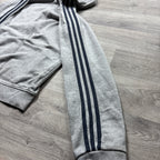 Vintage Adidas Grey Zip-Up Hoodie (S)