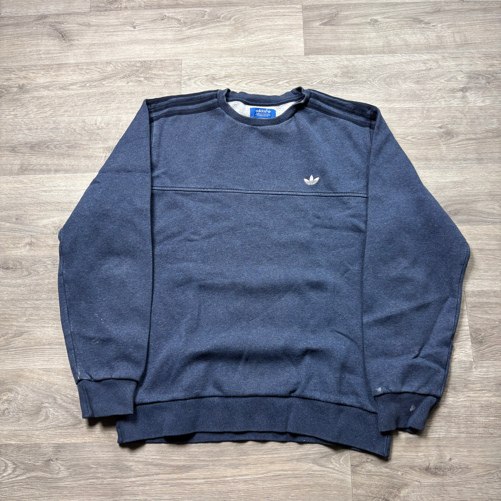 Vintage Adidas Navy Sweatshirt (M)