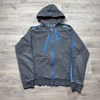 Vintage Adidas Essential Grey Zip-Up Hoodie (S)