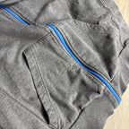 Vintage Adidas Essential Grey Zip-Up Hoodie (S)