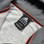 Vintage Adidas Essential Grey Zip-Up Hoodie (M)