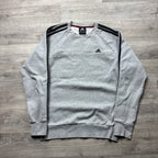 Vintage Adidas Essentials Grey Sweatshirt (S)