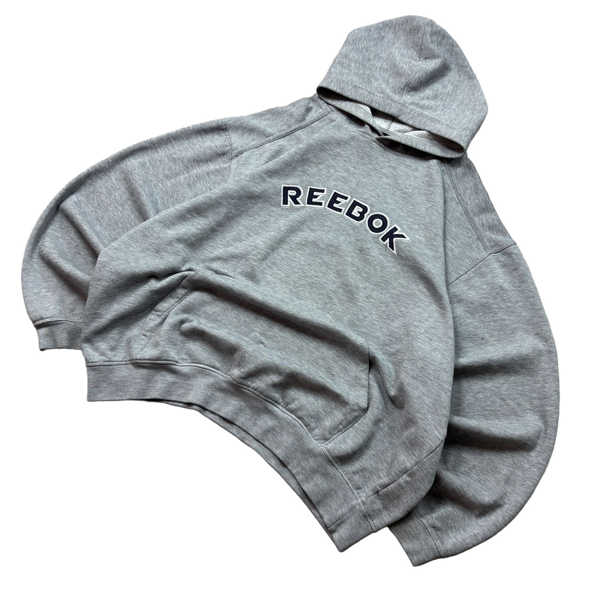 Vintage Reebok Grey Hoodie (XL)