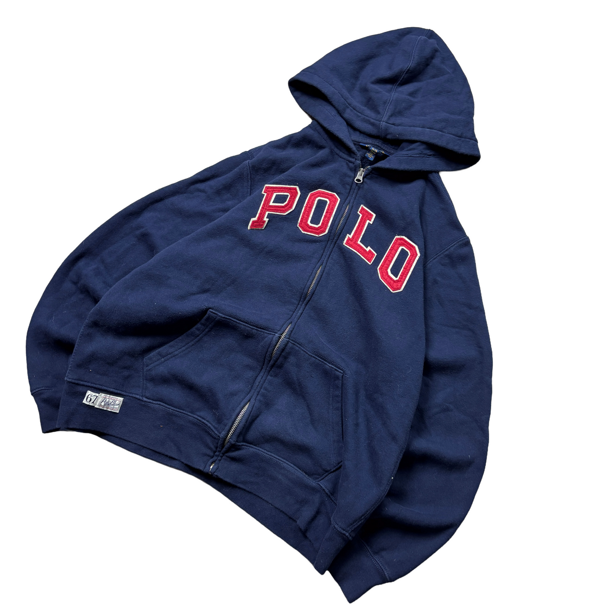 Polo Ralph Lauren Navy Zip-Up Hoodie (XS)