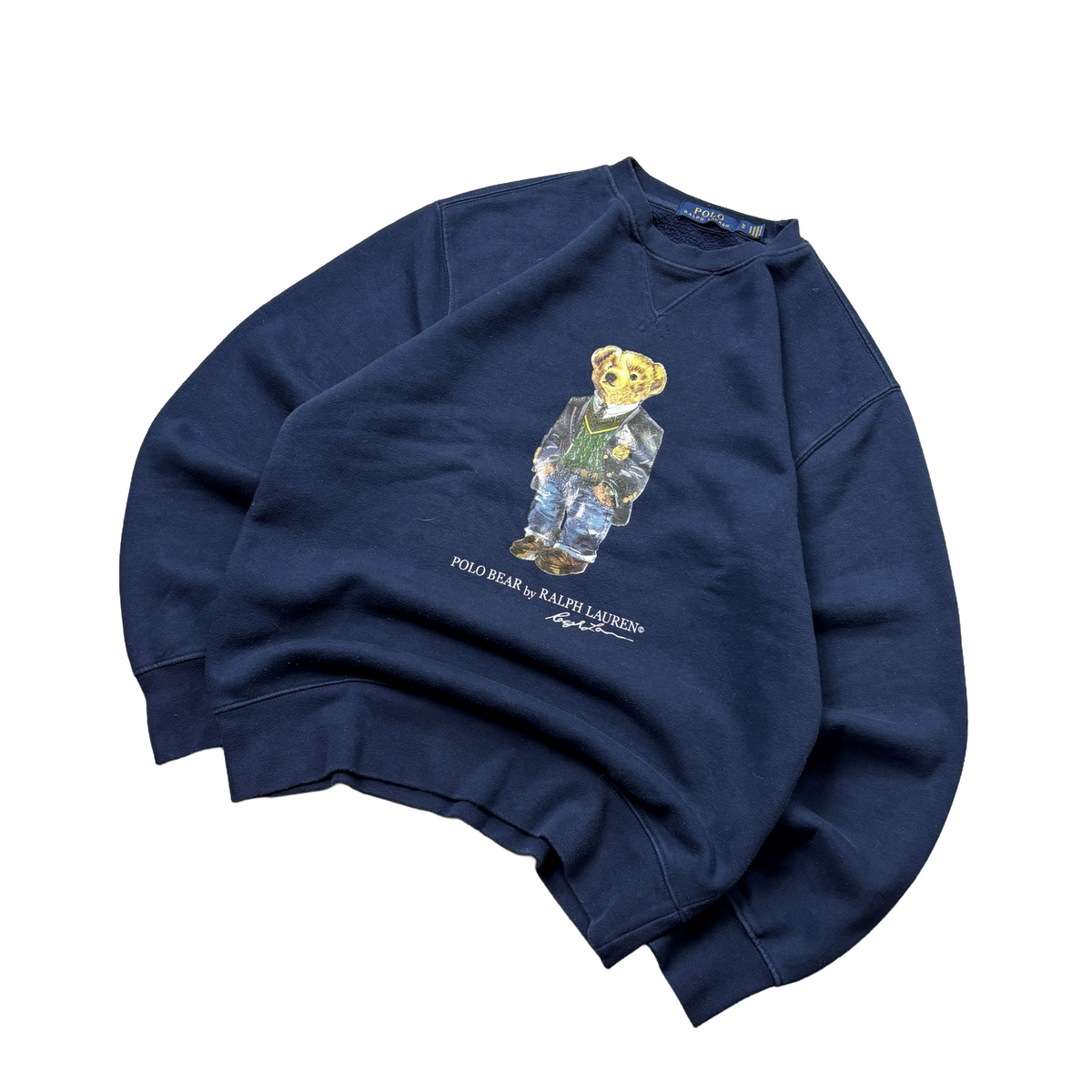 Polo Ralph Lauren Navy Sweatshirt 'Bear' (M)