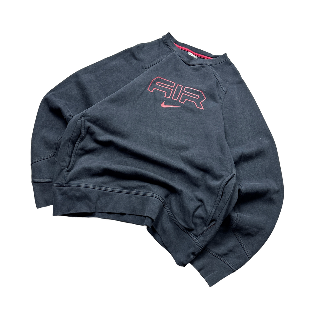 Vintage Nike Black 'AIR' Sweatshirt (M)