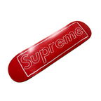 Supreme KAWS Chalk Logo Skateboard Deck (Red)