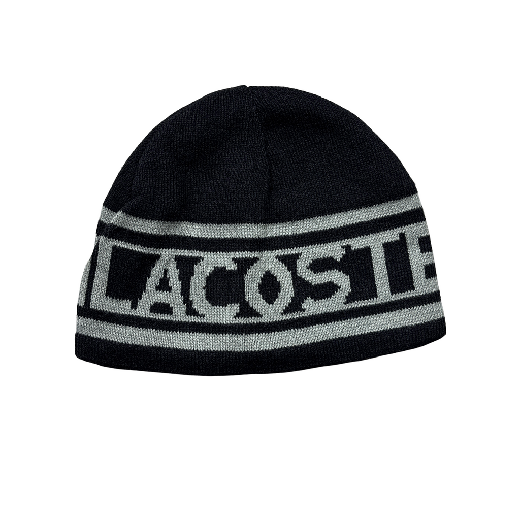 Lacoste Reversible Black/Grey Beanie