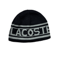 Lacoste Reversible Black/Grey Beanie