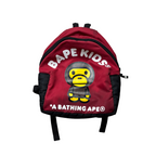 BAPE Backpack Baby Milo Red and Black